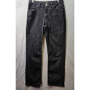 Lee Riders Jeans Women Size 8M Black Straight Leg Fit Denim